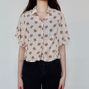 RUFFLE FLOWER CROP TOP